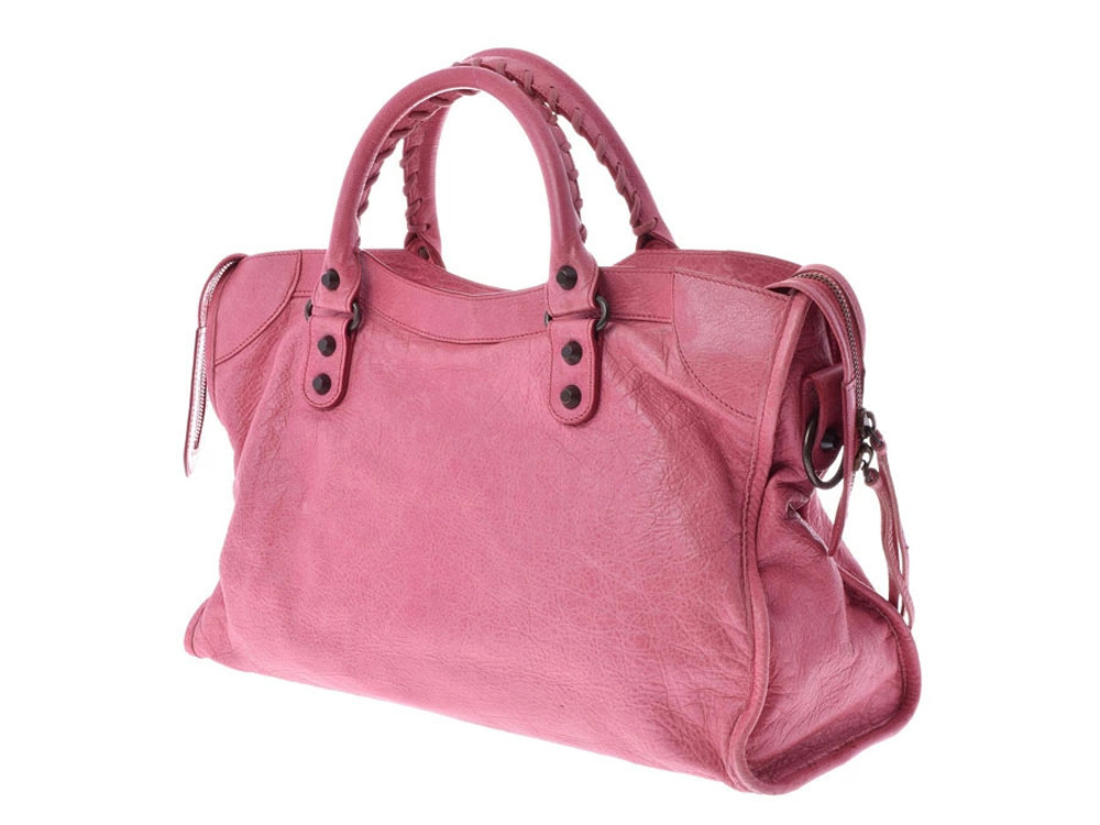 Balenciaga bag The pink City mirror lambskin strap